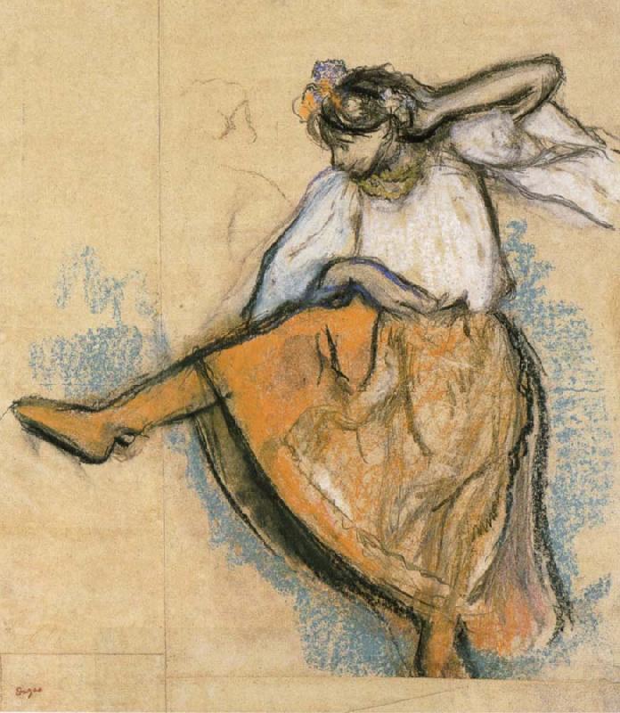 Edgar Degas Russian Dancer oil painting picture